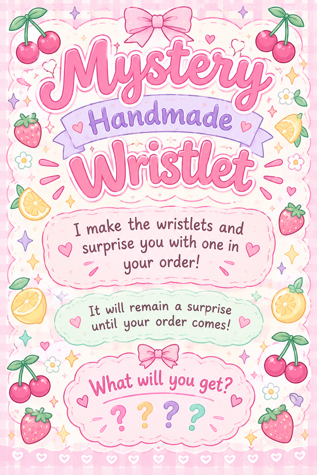 Mystery handmade Wristlet